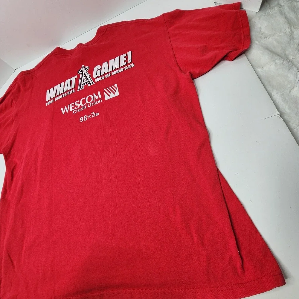 Stadium Giveaway Torii Hunter Los Angeles Angels MLB Big Game Hunter Size XL Red